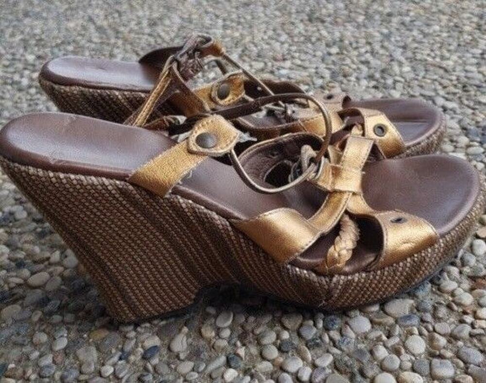 Bronze Wedges - Size 38 (Approximate US Size 7.5)